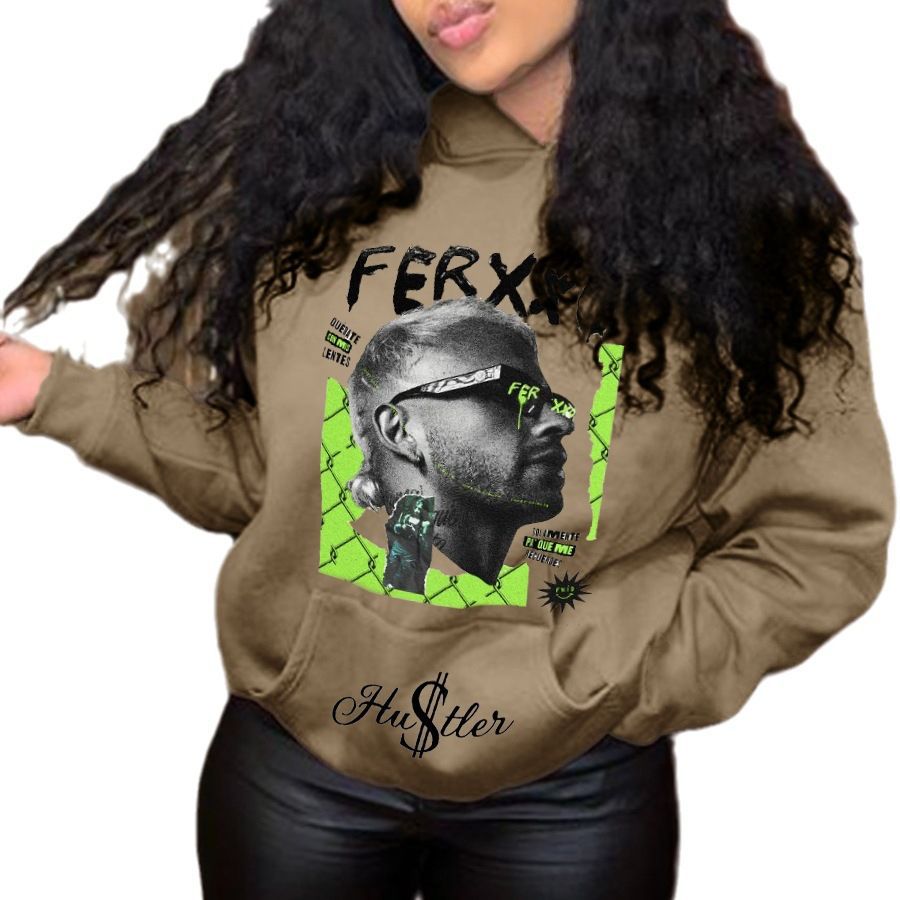Women's hoodie with graphic print Streetart Lune London