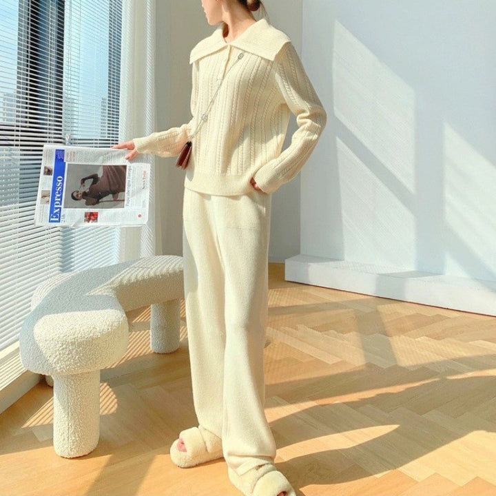 Knit sweater for women with removable collar Lune London