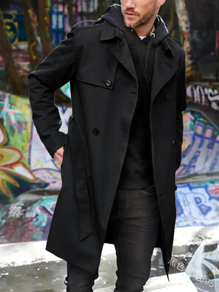 Men's Trench Coat with Classic Style Amarae
