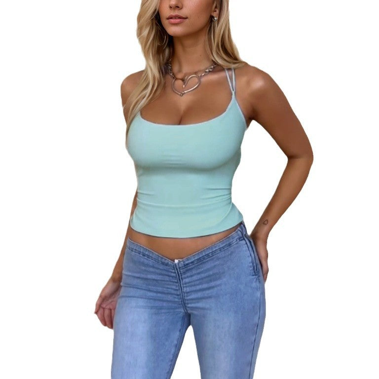 Top cintré femme avec fines bretelles et silhouette ajustée Chic & Stil