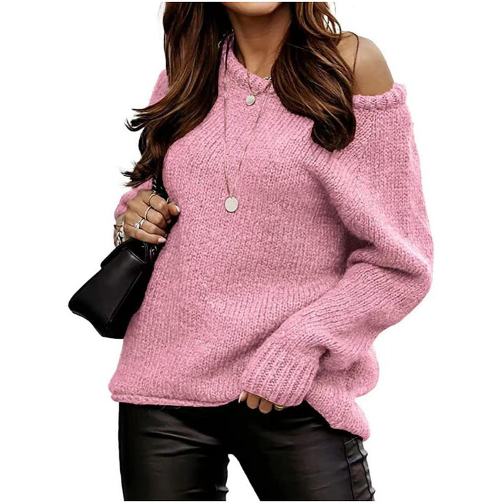 Women's Off-Shoulder Knit Sweater Lune London