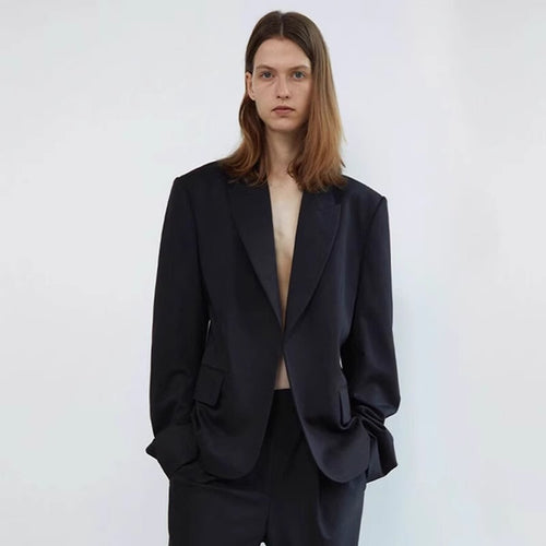 Blazer surdimensionné élégant pour femmes avec des détails subtils Chic & Stil