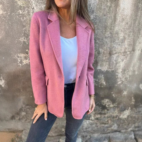 Elegant blazer jacket for women in soft material Amarae