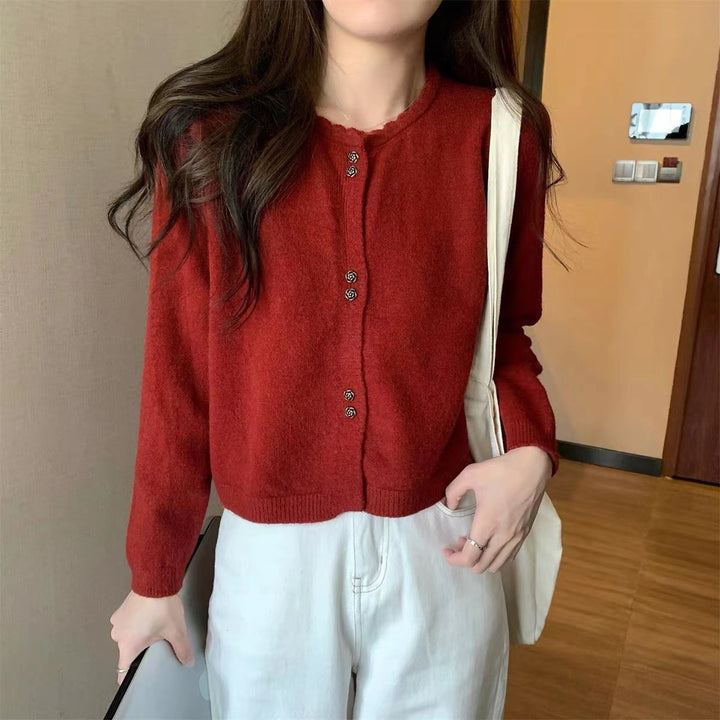 Cardigan confortable pour femmes avec fermeture à boutons Chic & Stil