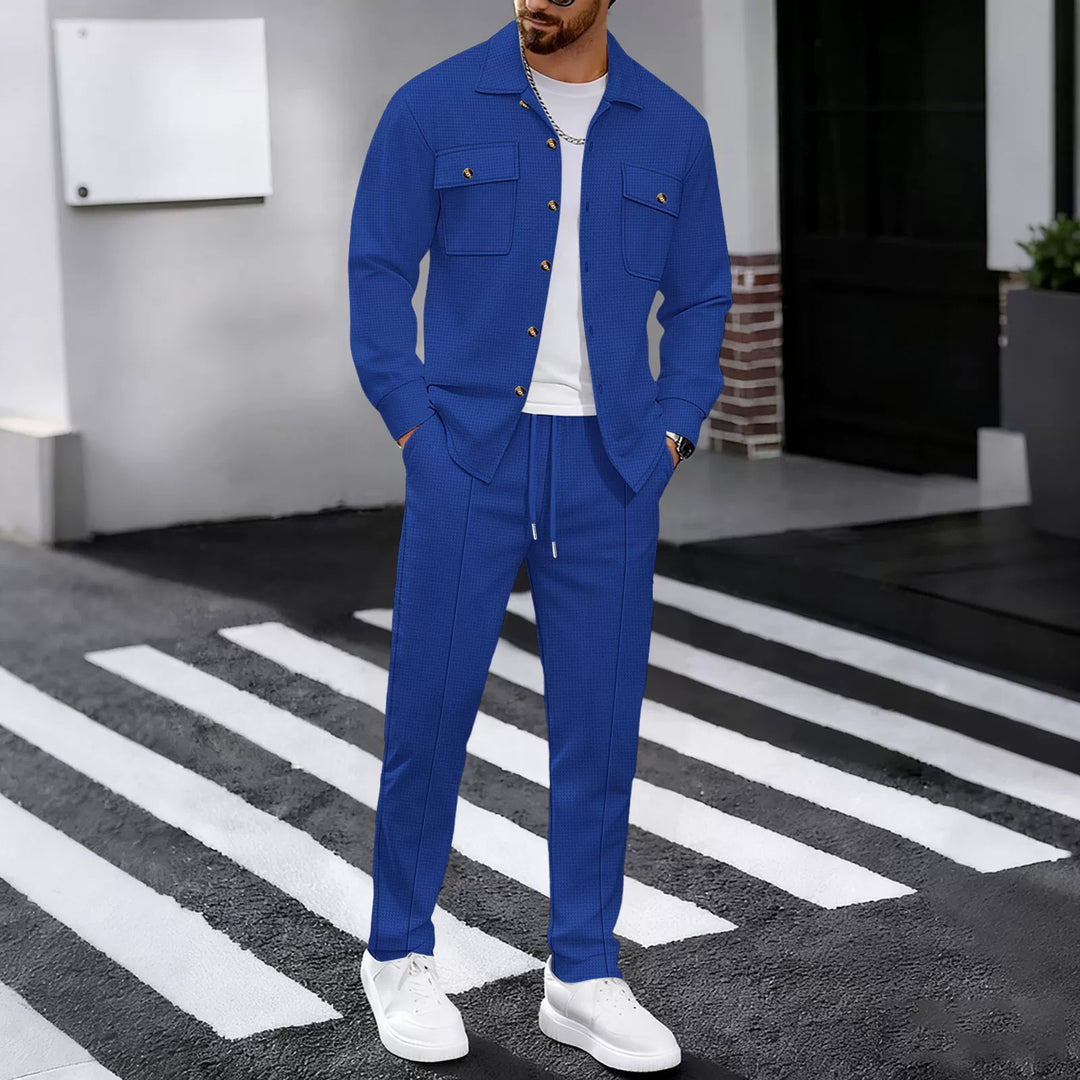 Men's Stylish Tracksuit with Structured Top and Elastic Waistband Lune London