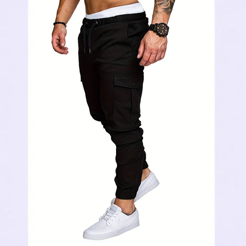 Cargo jogging pants for men with practical side pockets and elastic waist Amarae