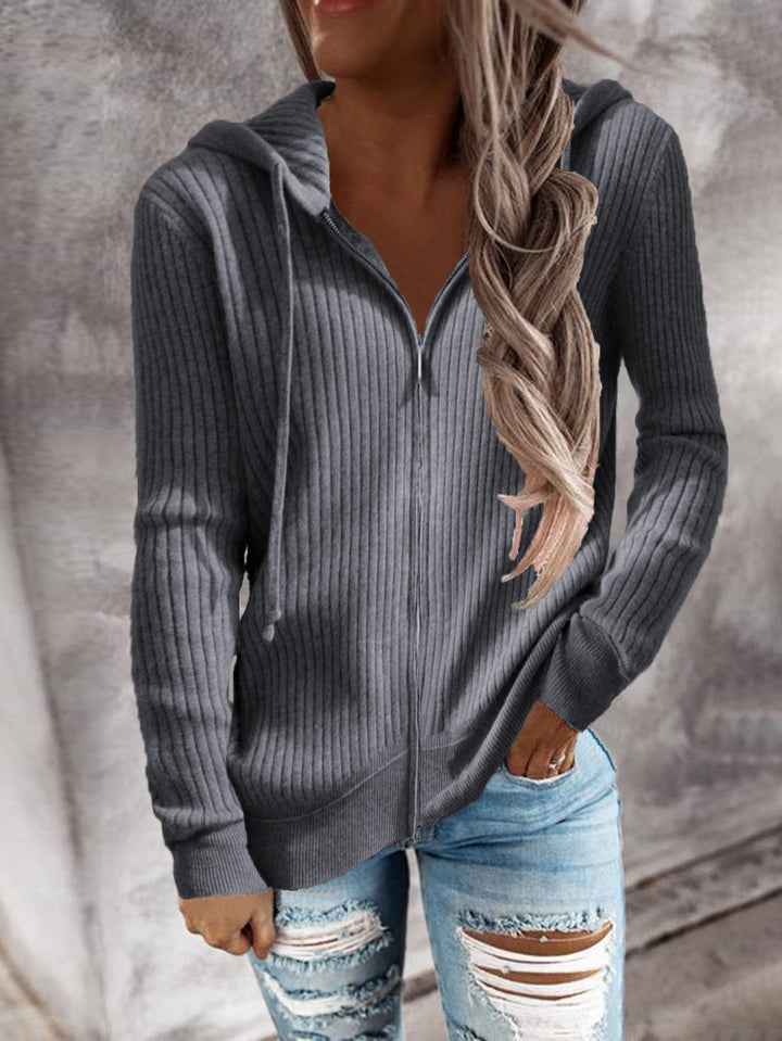 Lady cardigan with hood and side pockets Lune London