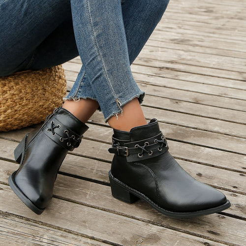 Women’s boots with trendy lace detail Amarae