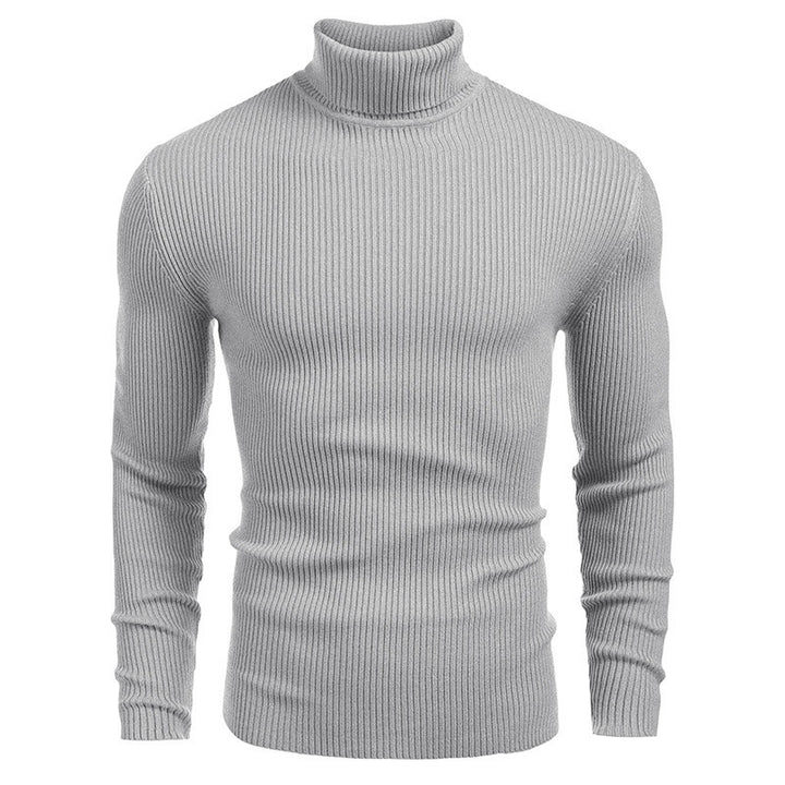 Elegant ribbed turtleneck sweater for men Lune London