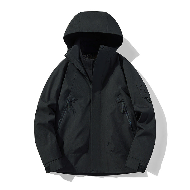 Unisex Waterproof, Breathable Hardshell Outdoor Jacket with Hood Amarae