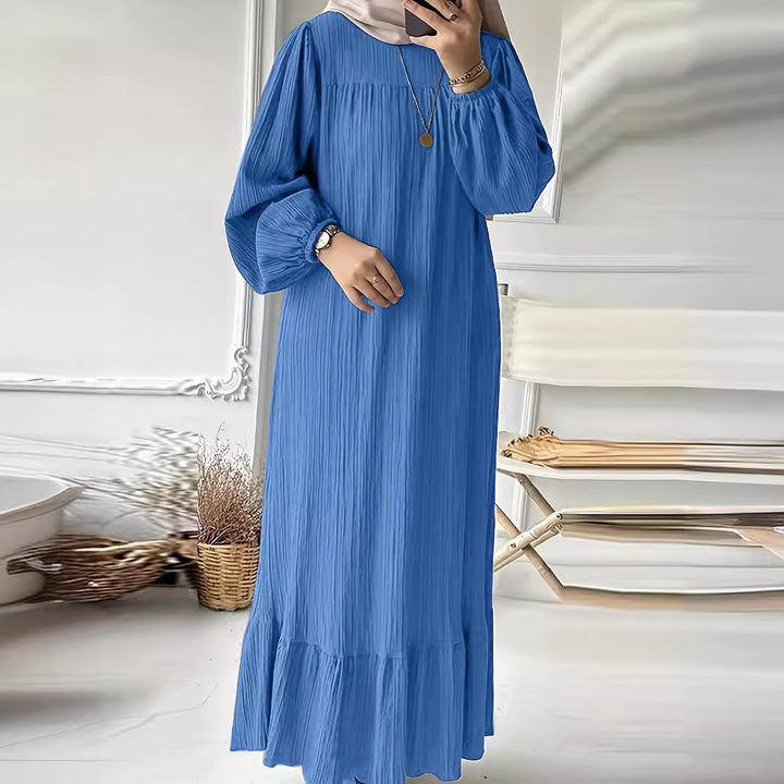 Maxi dress for ladies in lightweight cotton blend Lune London