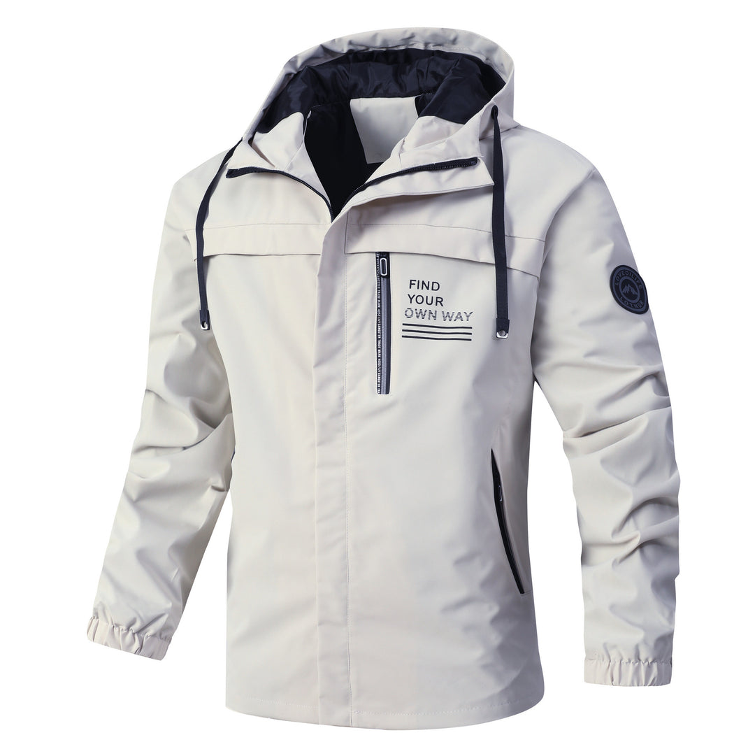 Lightweight men's jacket with adjustable hood Amarae