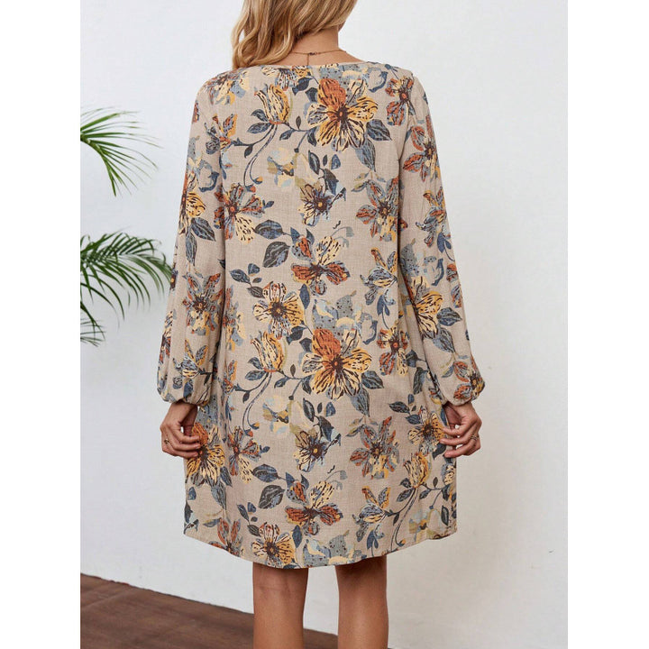 Casual women's leisure dress with floral accents Lune London