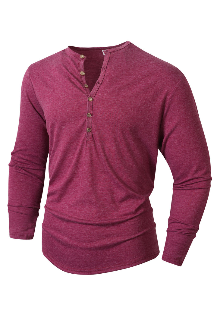 Men's long sleeve shirt with button placket Lune London