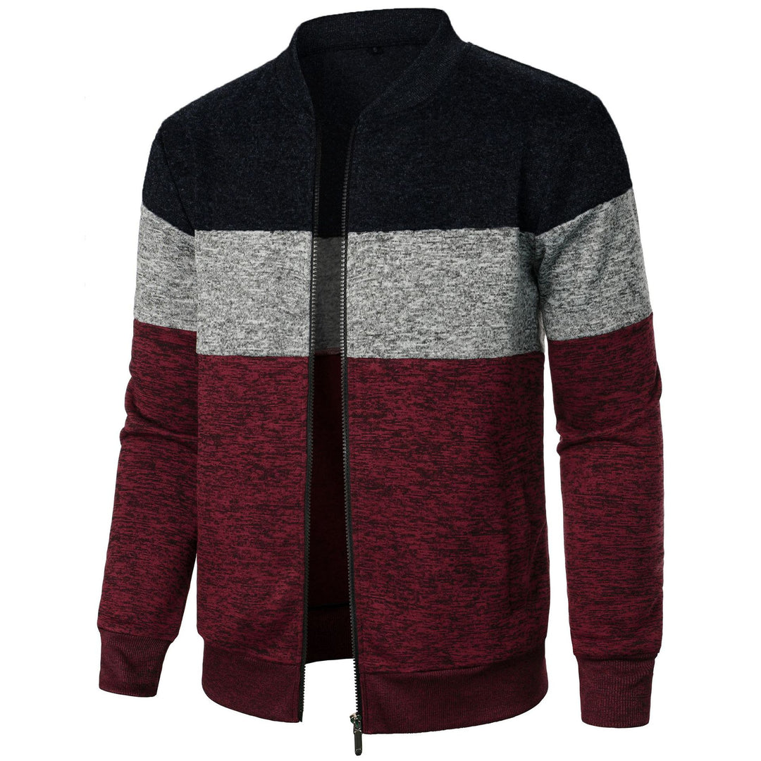 Men's sports jacket with modern stripe pattern and elastic finish Lune London