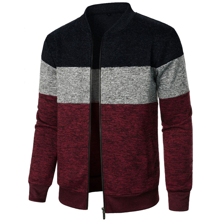 Men's sports jacket with modern stripe pattern and elastic finish Lune London