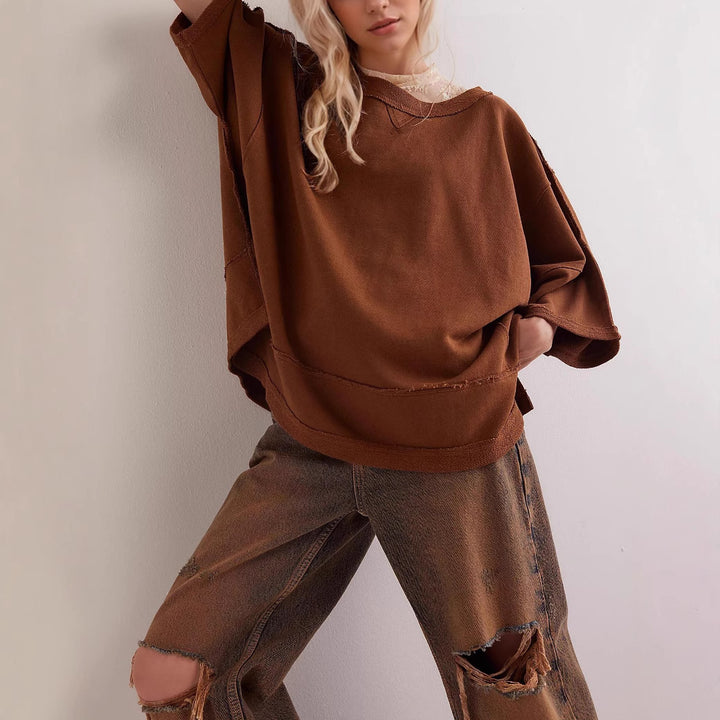 Women Oversized Sweatshirt with Open Sides Amarae