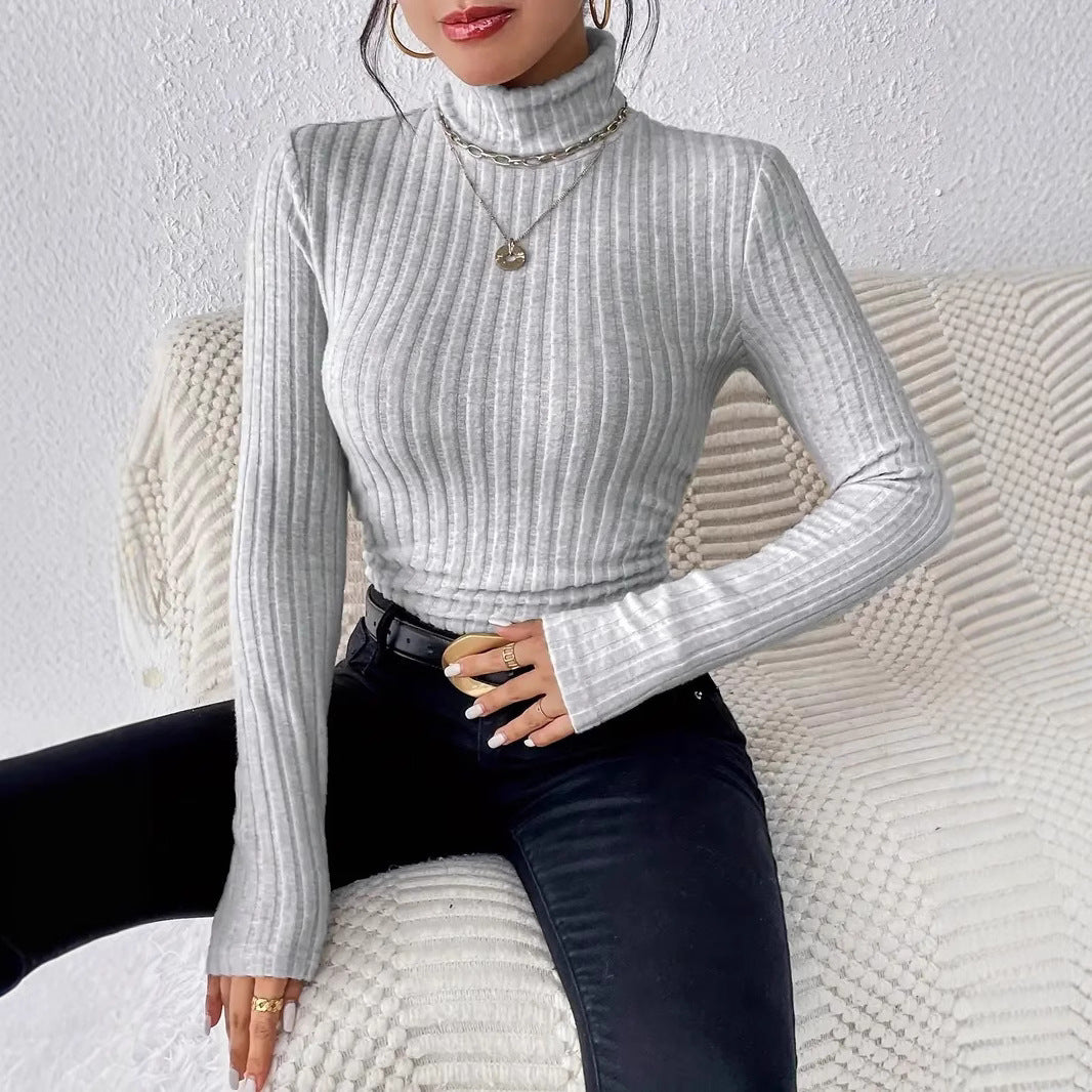 Ladies Elegant and comfortable high neck top Lune London