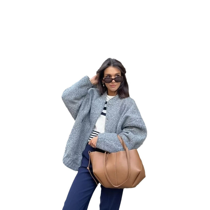 Ladies oversized casual jacket made of high-quality fabric Lune London
