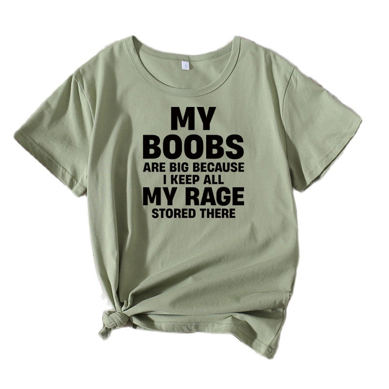 Women's Eye-Catching Statement Graphic T-Shirt Lune London