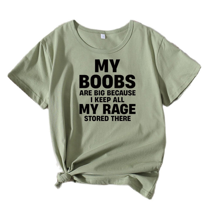 Women's Eye-Catching Statement Graphic T-Shirt Lune London