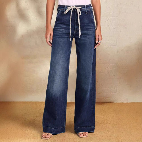 Loose high-waisted denim pants for women Amarae