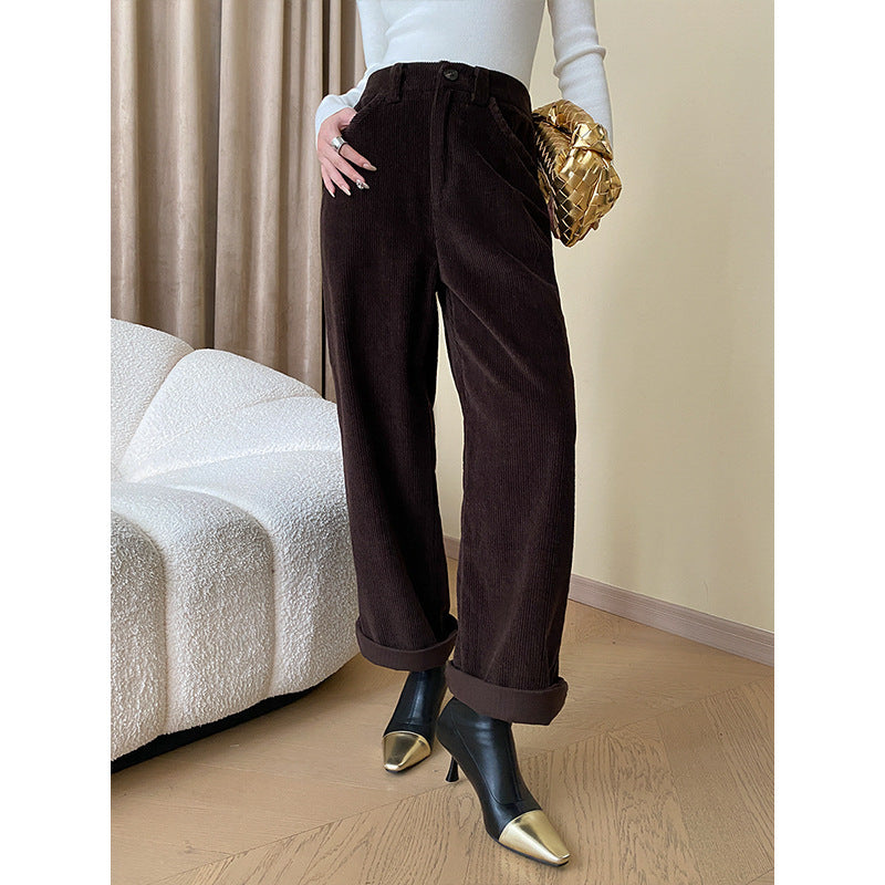 Women's Comfortable and Stylish Corduroy Pants Chic & Stil