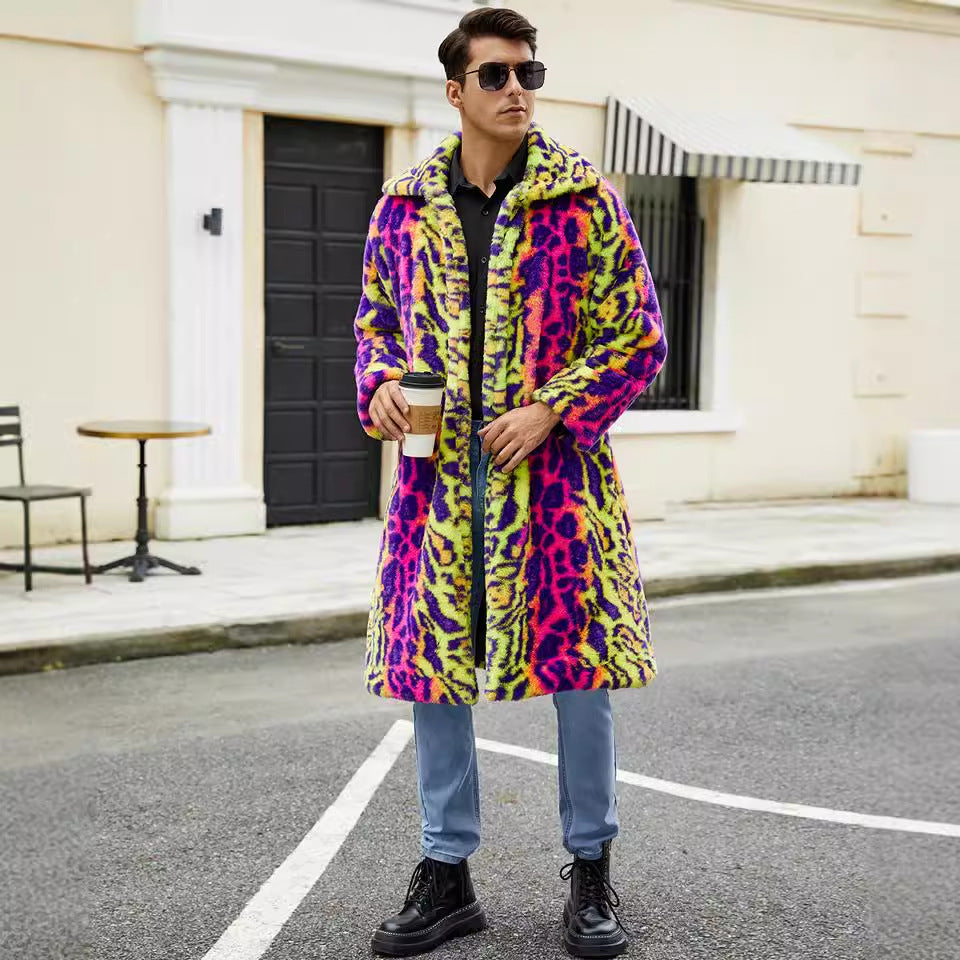Lune London faux fur coat for men