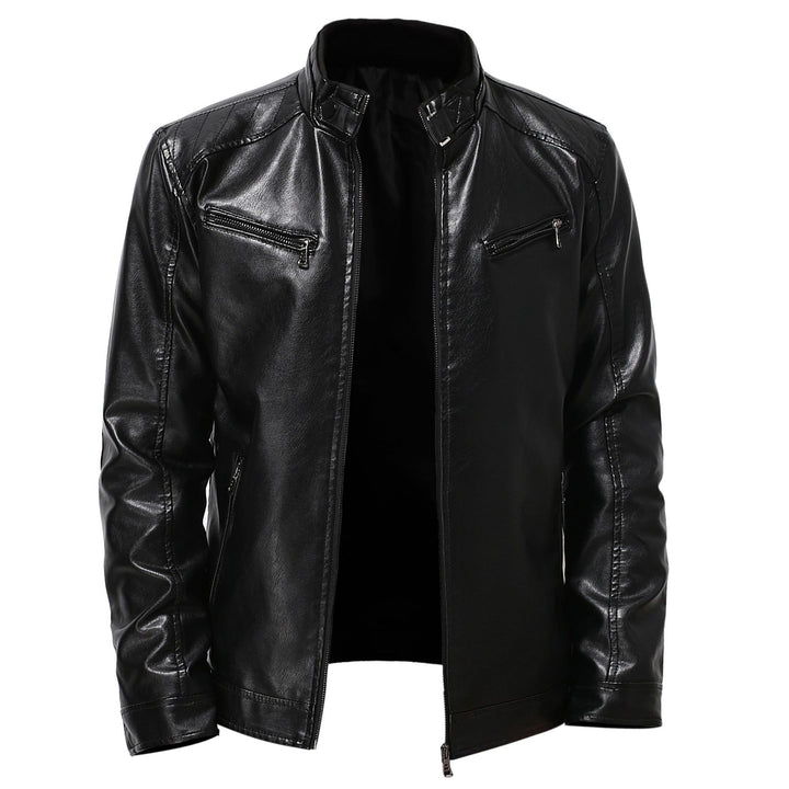 Stylish faux leather biker jacket for men Lune London