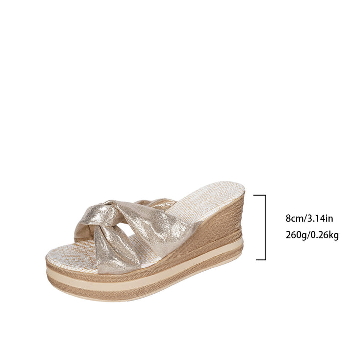 Wedge sandals for women with an elegant design and a comfort sole Lune London