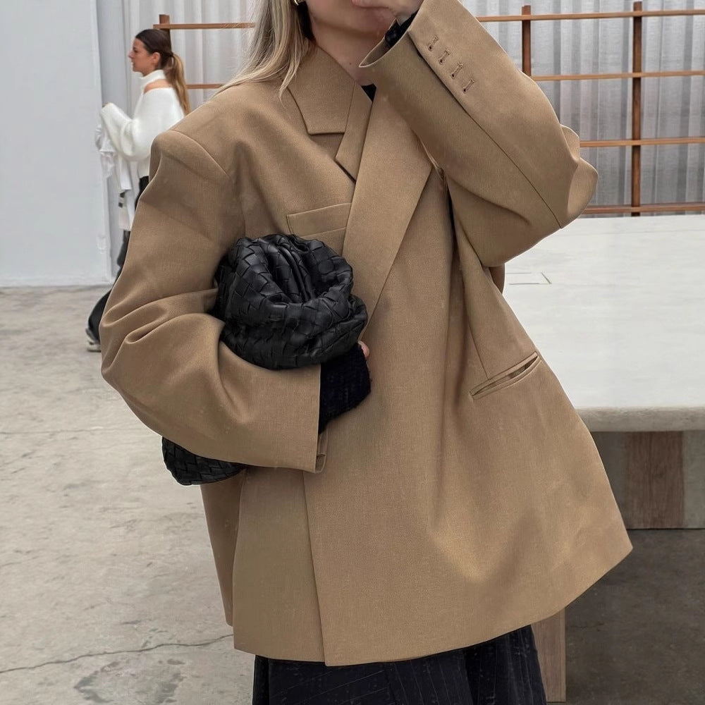 Oversized Blazer Jacket for Women with Practical Pockets Lune London
