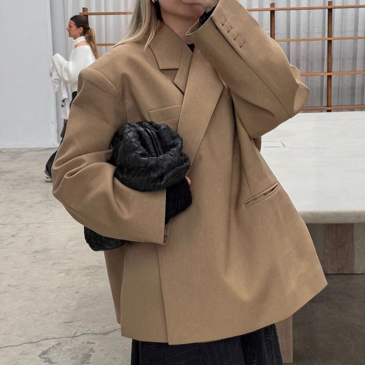Oversized Blazer Jacket for Women with Practical Pockets Lune London