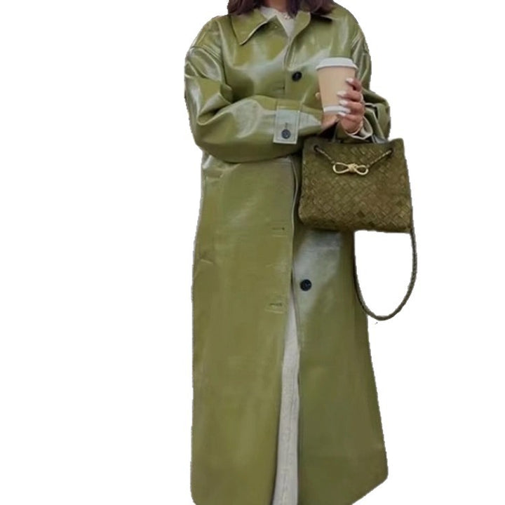 Ladies Fashionable Shiny Rain Jacket with Generous Cut Lune London