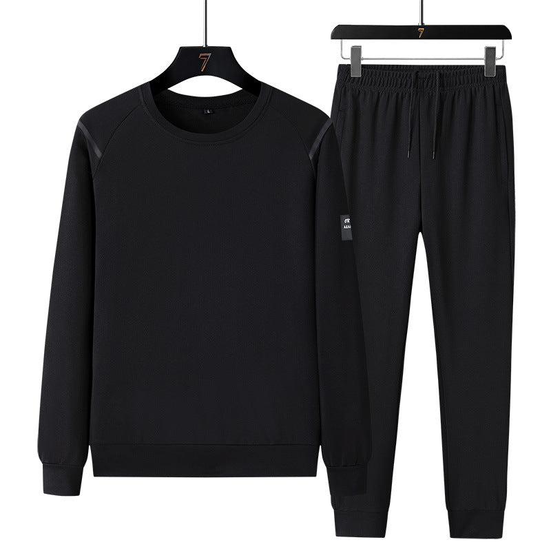 Men's sporty tracksuit set with zip jacket, round neck sweatshirt and slim fit jogging pants Amarae