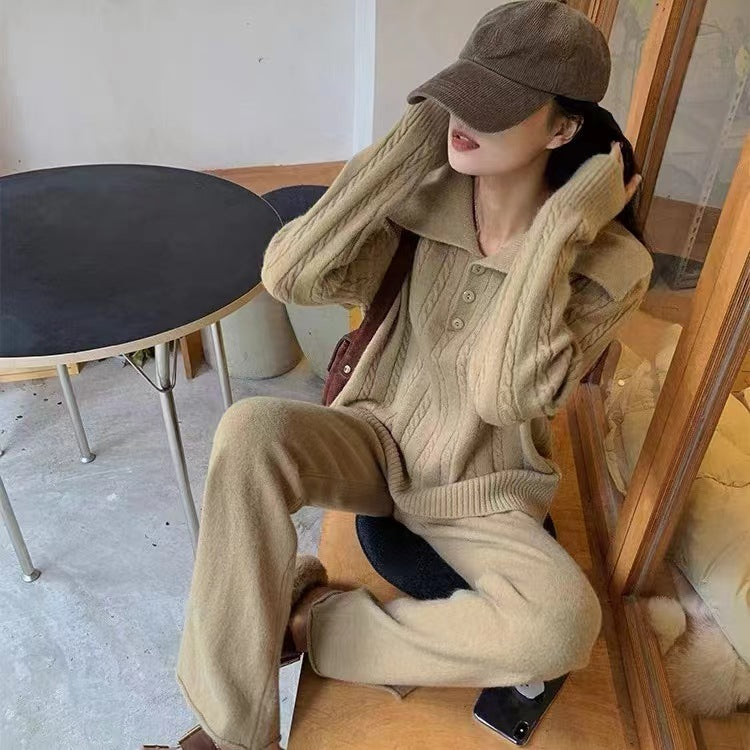 Knit sweater for women with removable collar Lune London