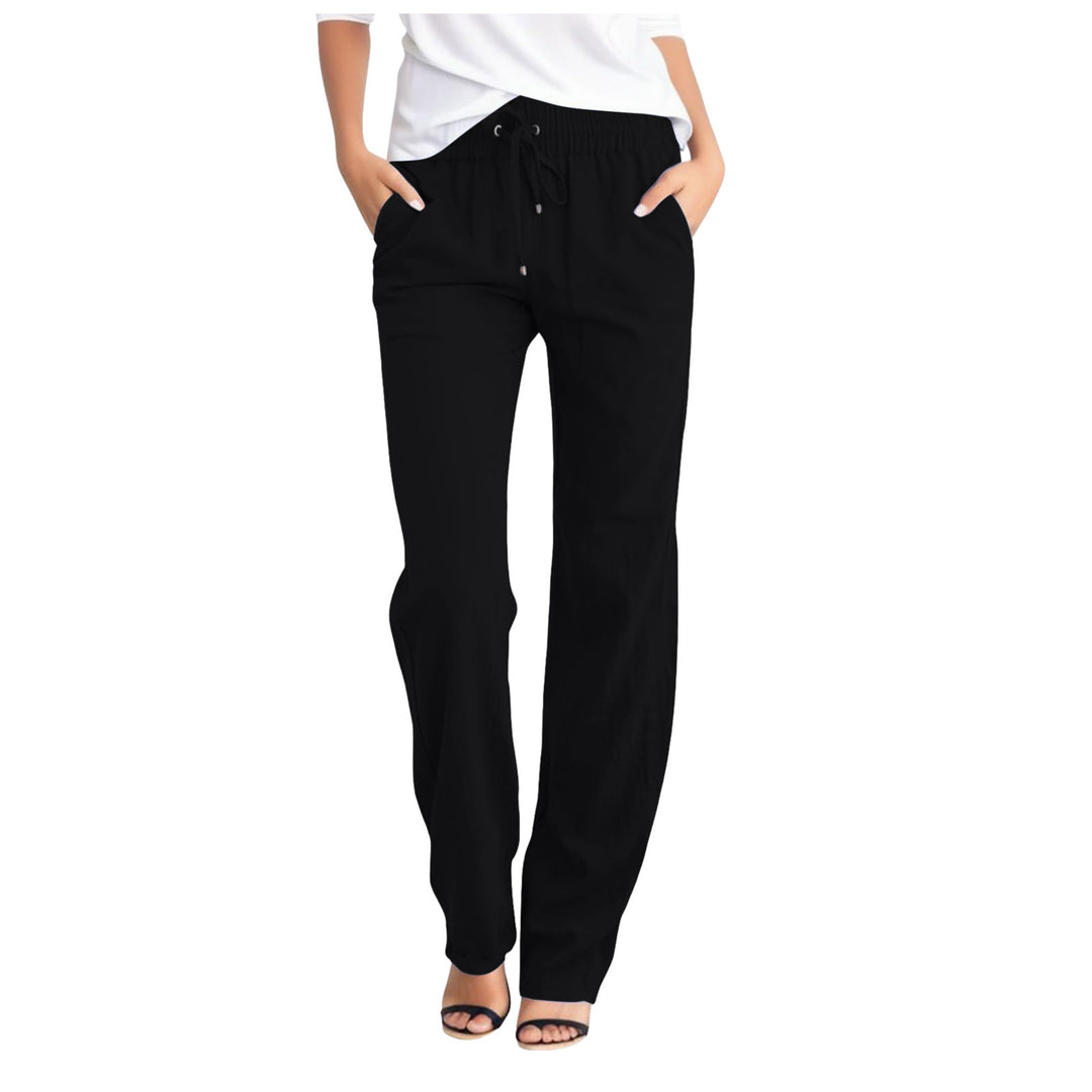 Comfortable leisure pants for women with elastic waistband and practical side pockets Lune London