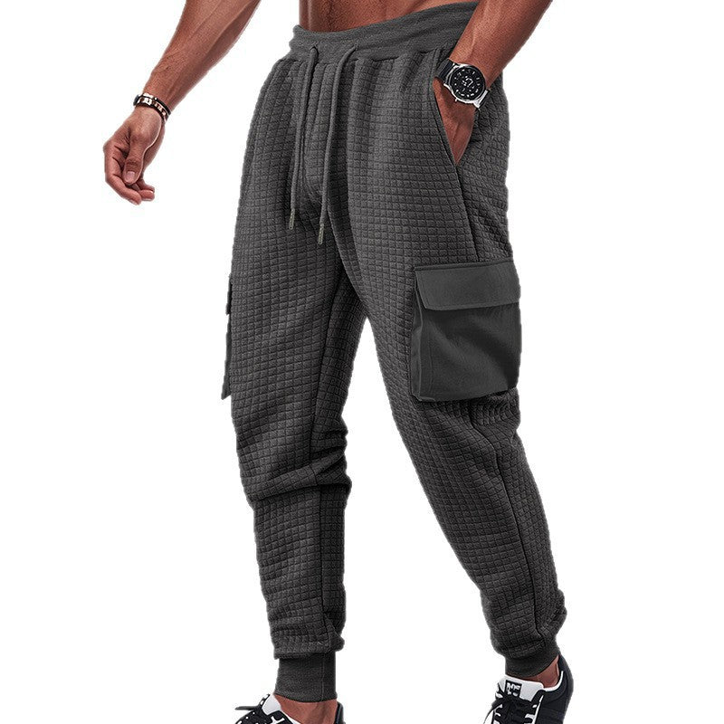 Men's cargo joggers with breathable side pockets and elastic waistband Chic and style