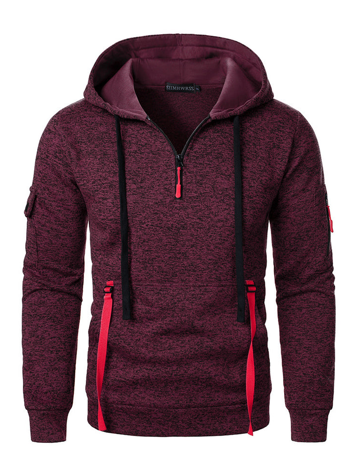 Men's sporty hoodie with breathable inserts and practical zip pockets Lune London