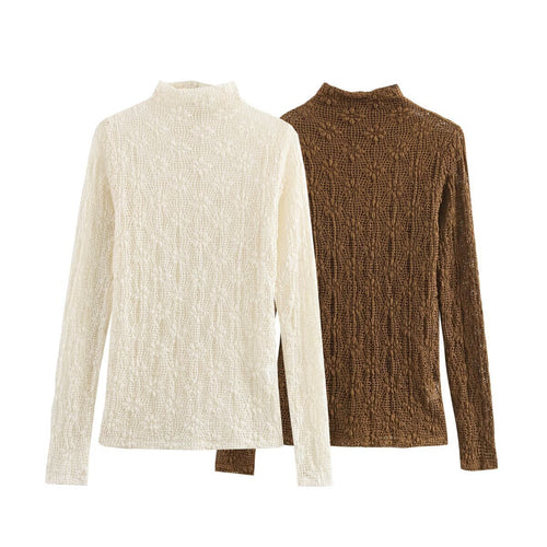 Women knitted turtleneck sweater Amarae