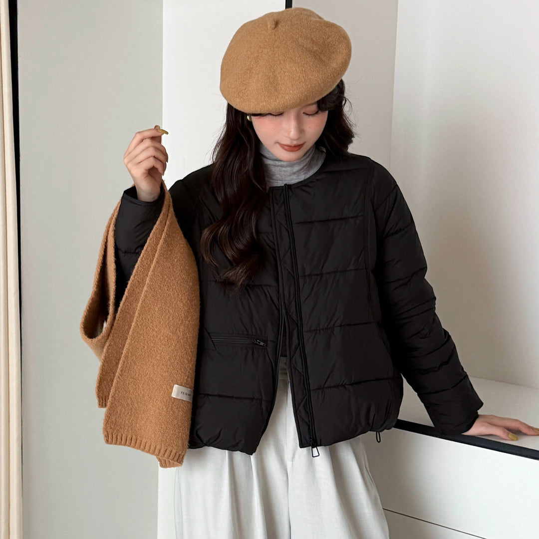 Ladies heated quilted jacket with fashionable cut and pockets Lune London