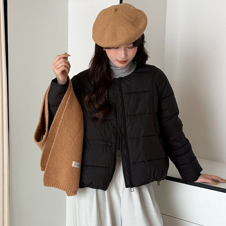 Ladies heated quilted jacket with fashionable cut and pockets Lune London
