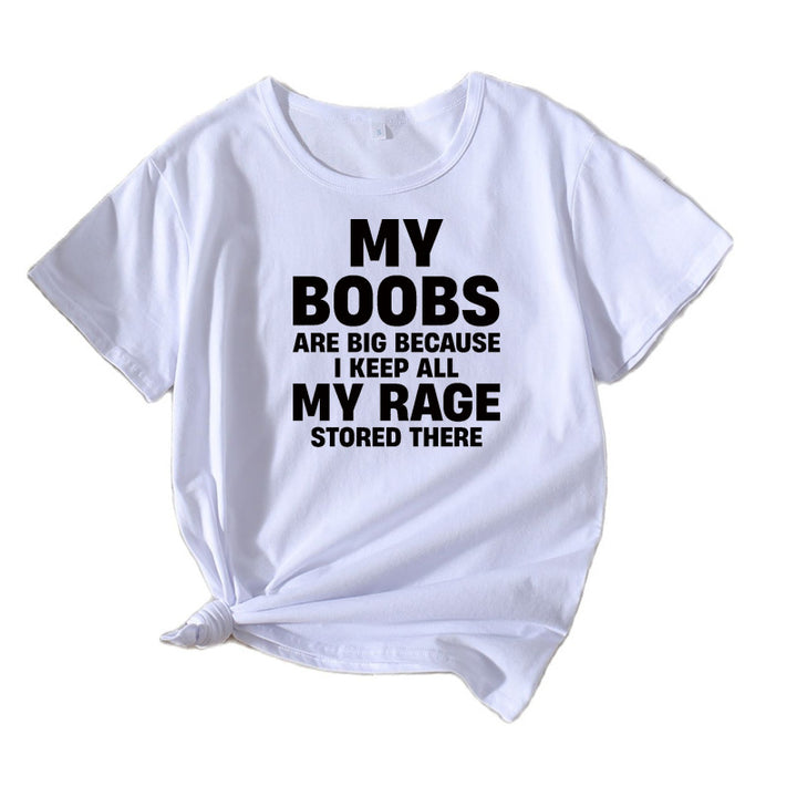 Women's Eye-Catching Statement Graphic T-Shirt Lune London