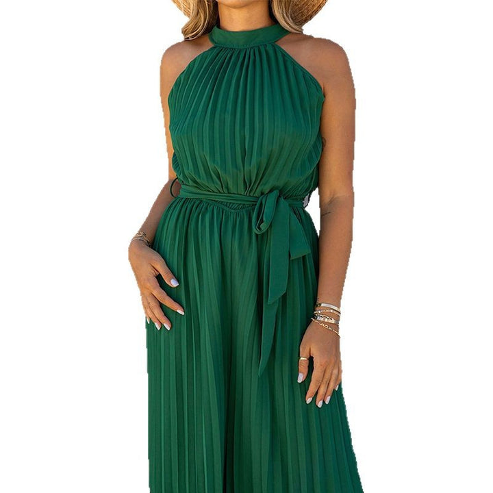 Ladies elegant pleated jumpsuit Lune London