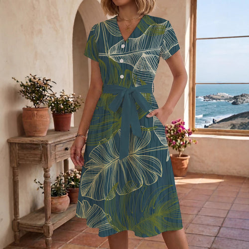 Women’s midi dress with floral design and comfortable fit Amarae