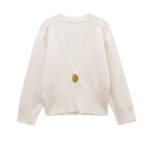 Women casual cardigan with stylish button details Amarae