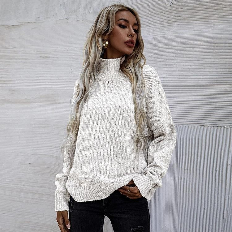 Sweater women with high collar and oversized relaxed fit Lune London