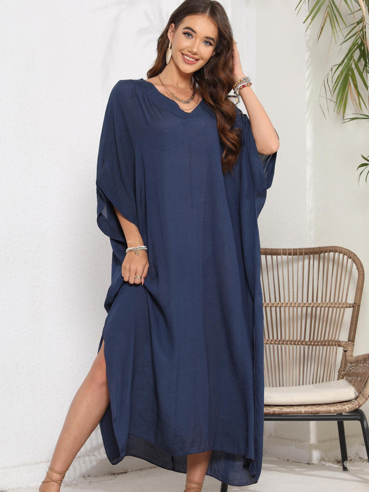 Ladies Tunic V Neck Dress Lune London
