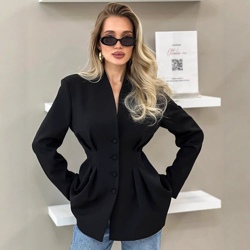 Structured blazer for women with a modern cut and a chic and stylish fit
