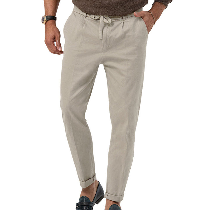 Casual chino pants for men with adjustable waist and elastic inserts Lune London