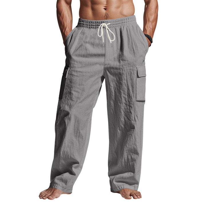 Men's cargo pants with elastic waistband and practical side pockets Chic and style 1759577777